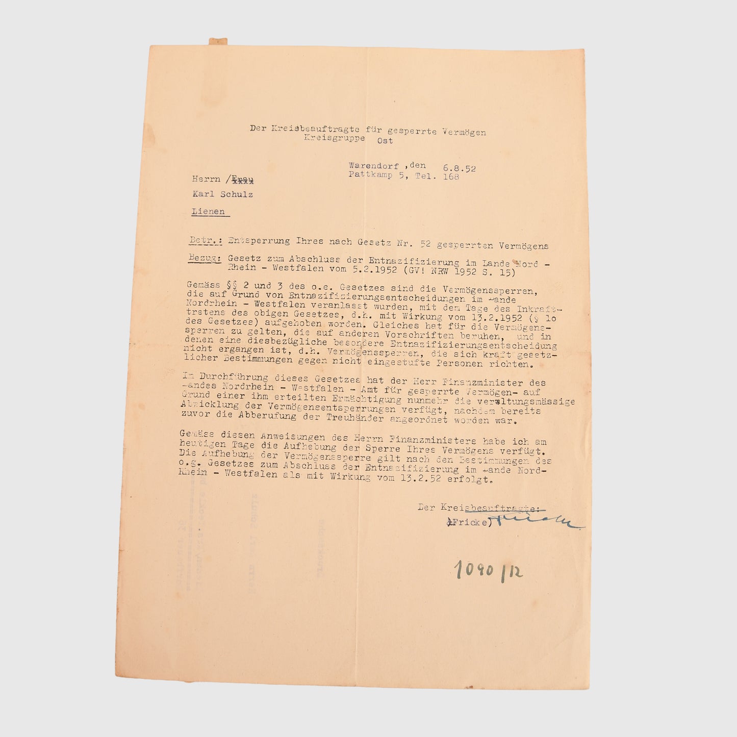 German WWII SS Obersturmbannführer Karl Schulz Document Grouping