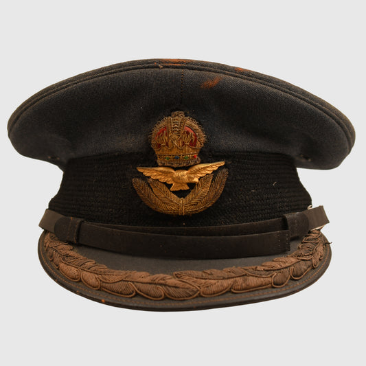 BRITISH WWII RAF GROUP CAPTAIN AND ABOVE VISOR CAP