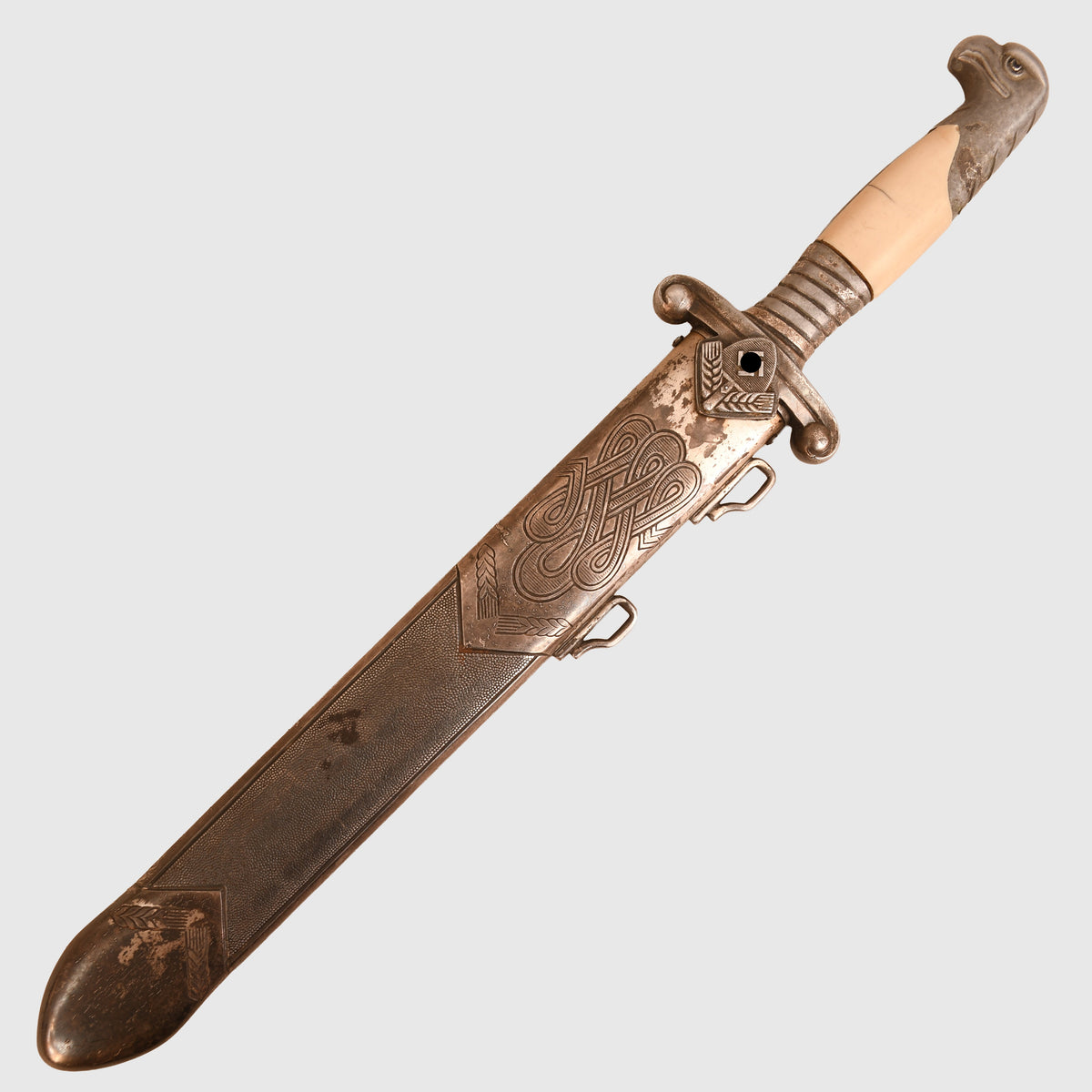 GERMAN WWII RAD OFFICERS DISPLAY PIECE
