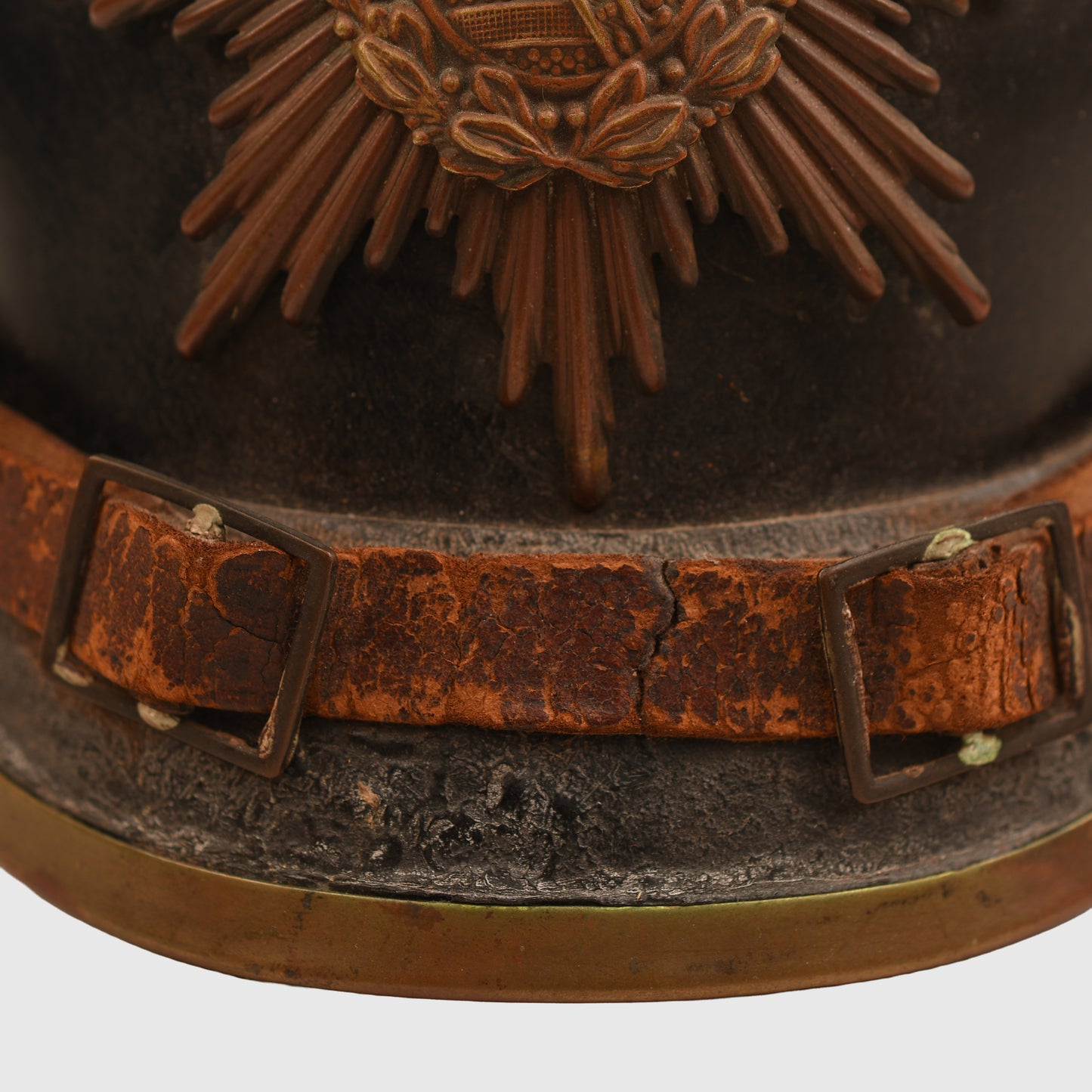 GERMAN WWI SAXON BATTLEFIELD PICK-UP PICKELHAUBE