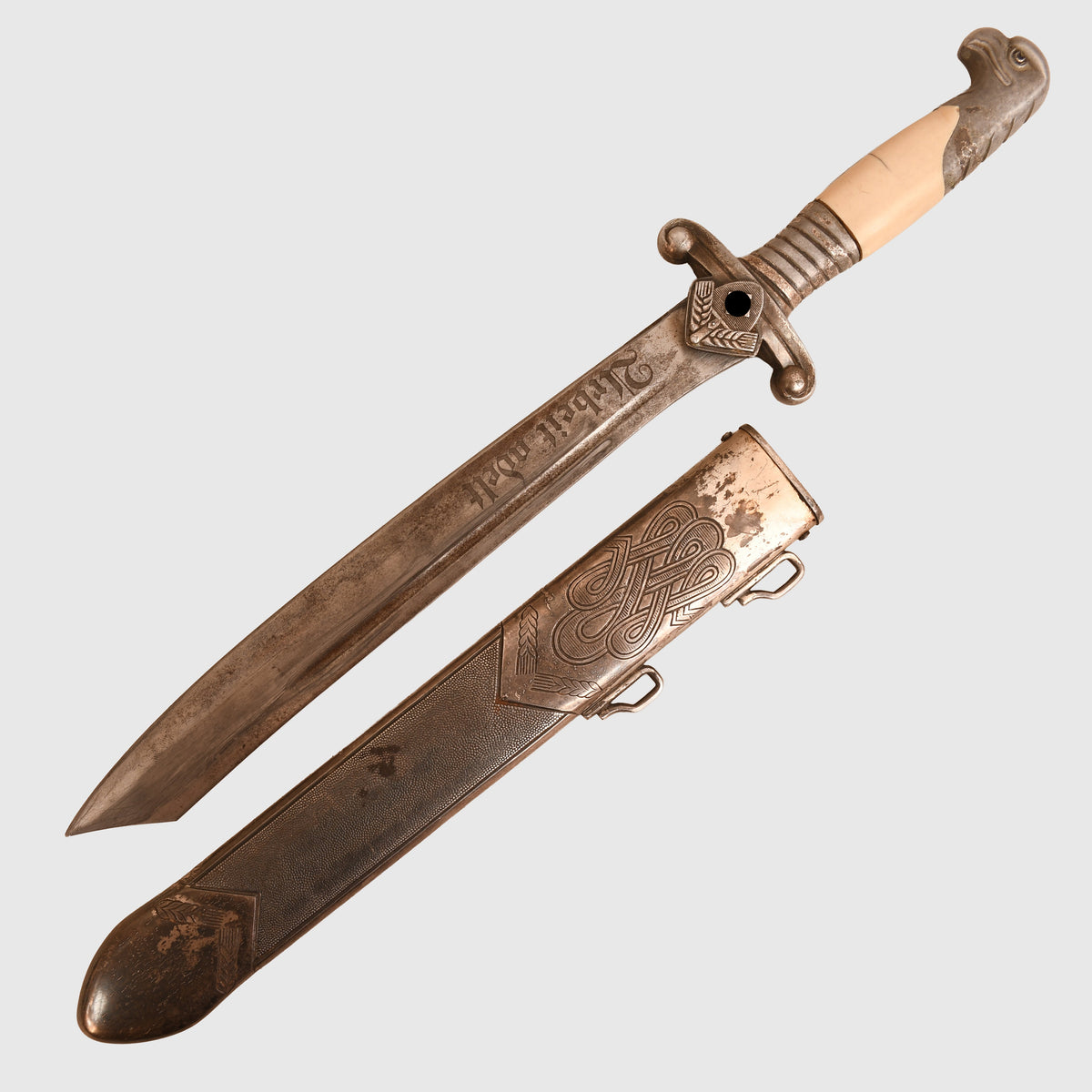 GERMAN WWII RAD OFFICERS DISPLAY PIECE