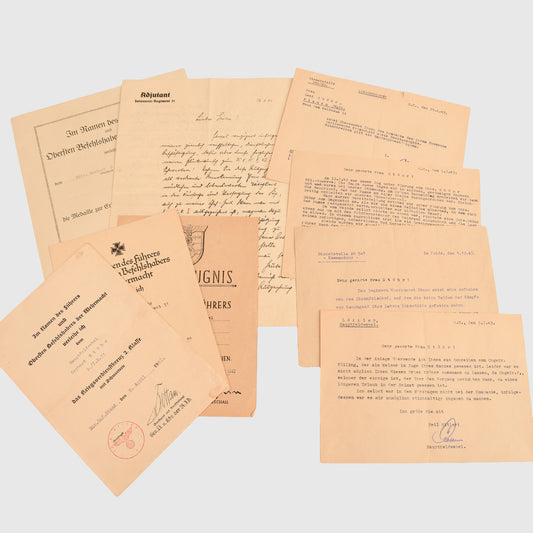 German WWII Krim Shield Four Citation Group