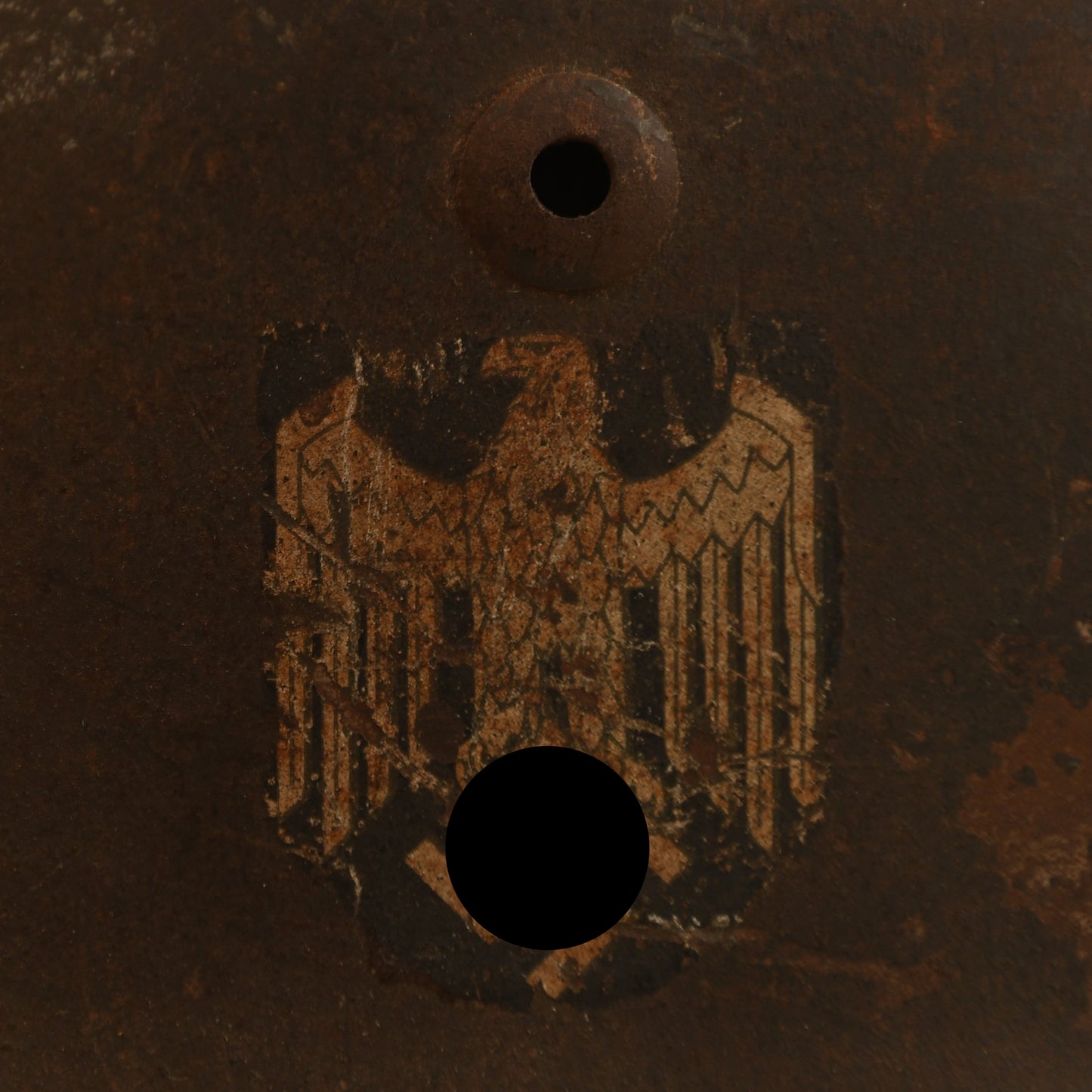 German WWII M35 Single Decal Combat Helmet