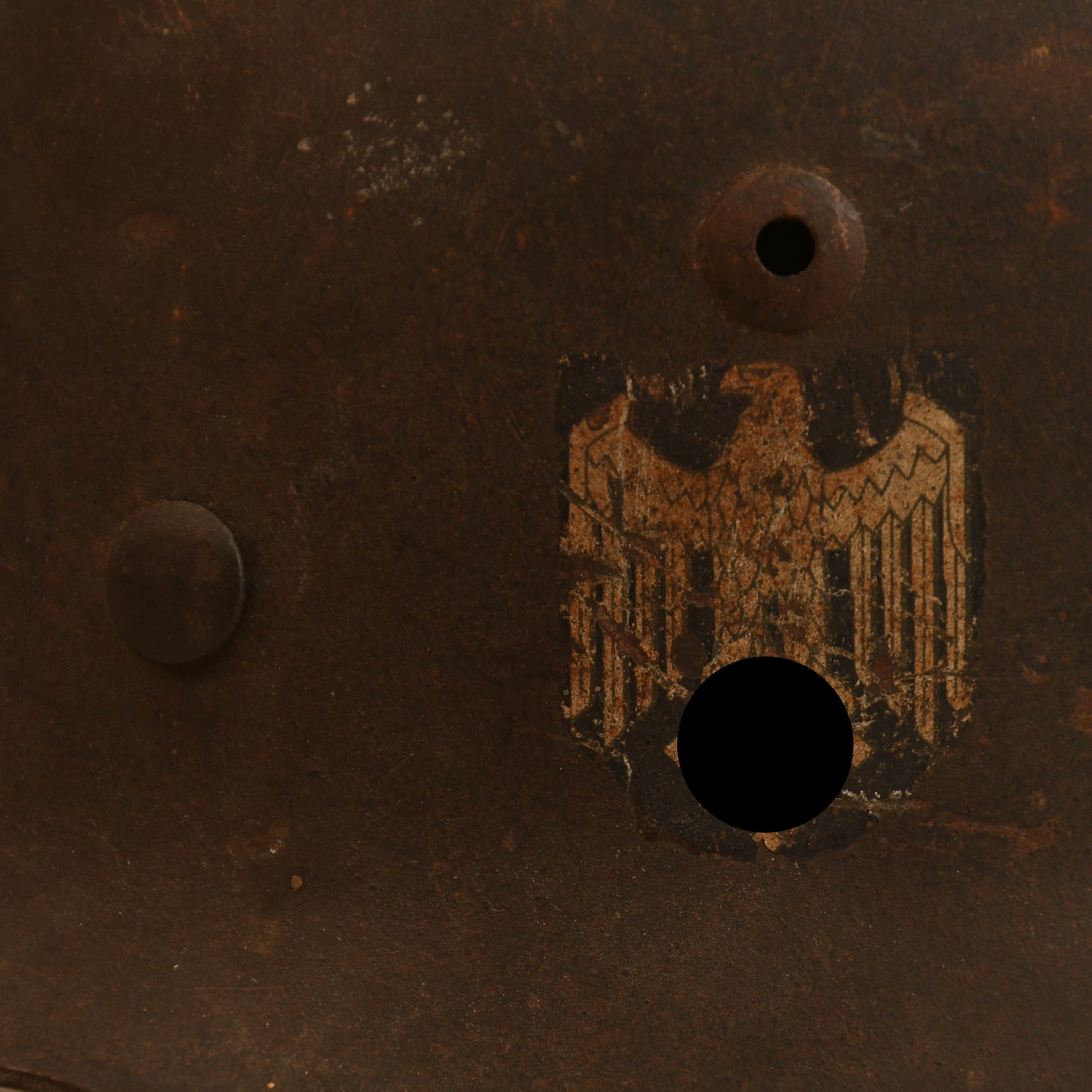 German WWII M35 Single Decal Combat Helmet