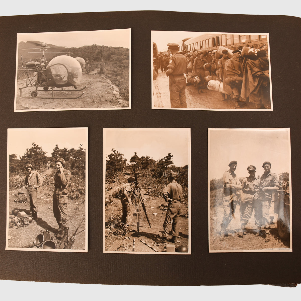 BRITISH POST WWII KOREAN WAR PHOTOGRAPH ALBUM