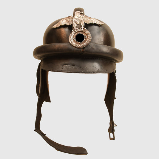German WWII NSKK Motorcycle Helmet