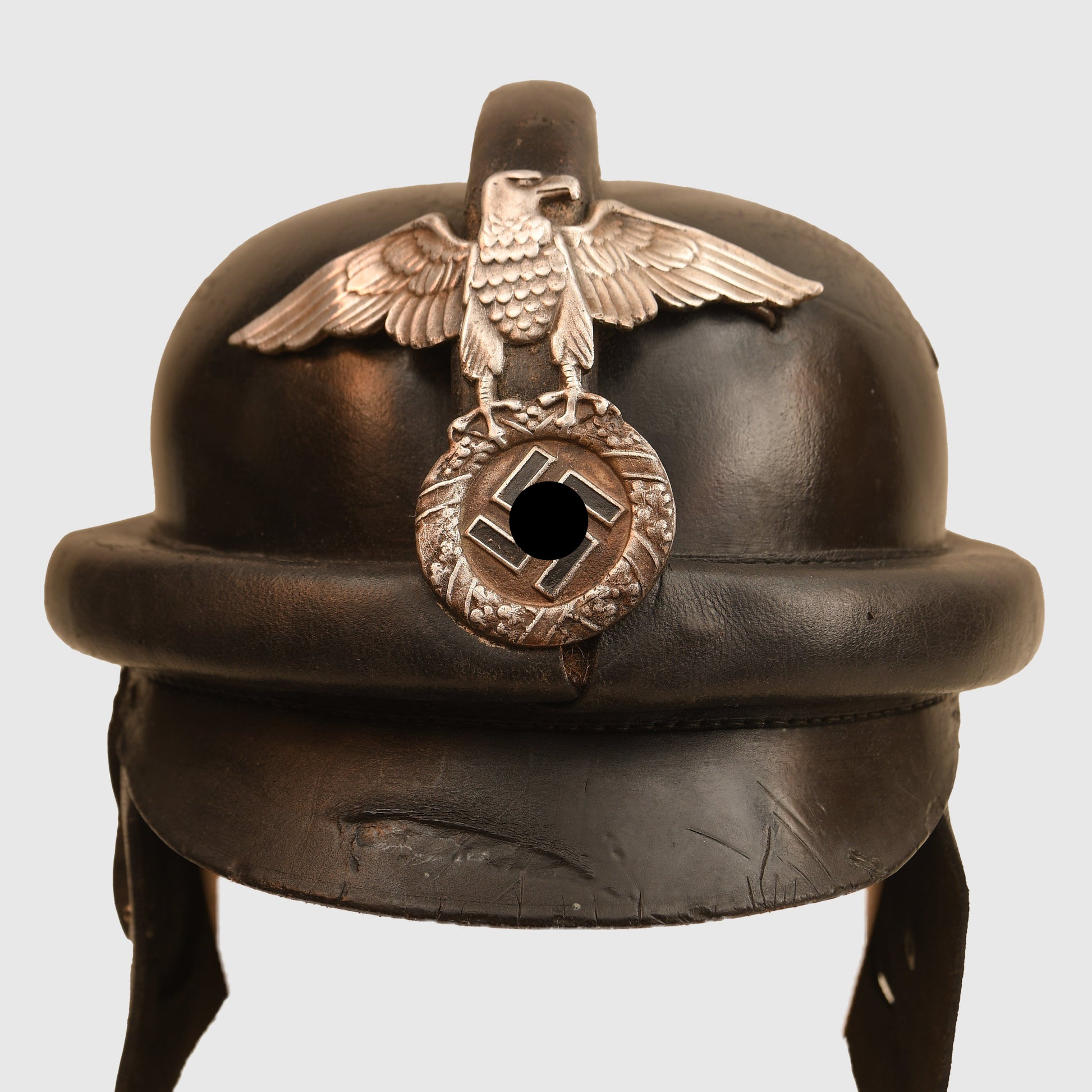 german world war 2 motorcycle helmet German WWII NSKK Motorcycle Helmet – Regimentals Militaria Museum