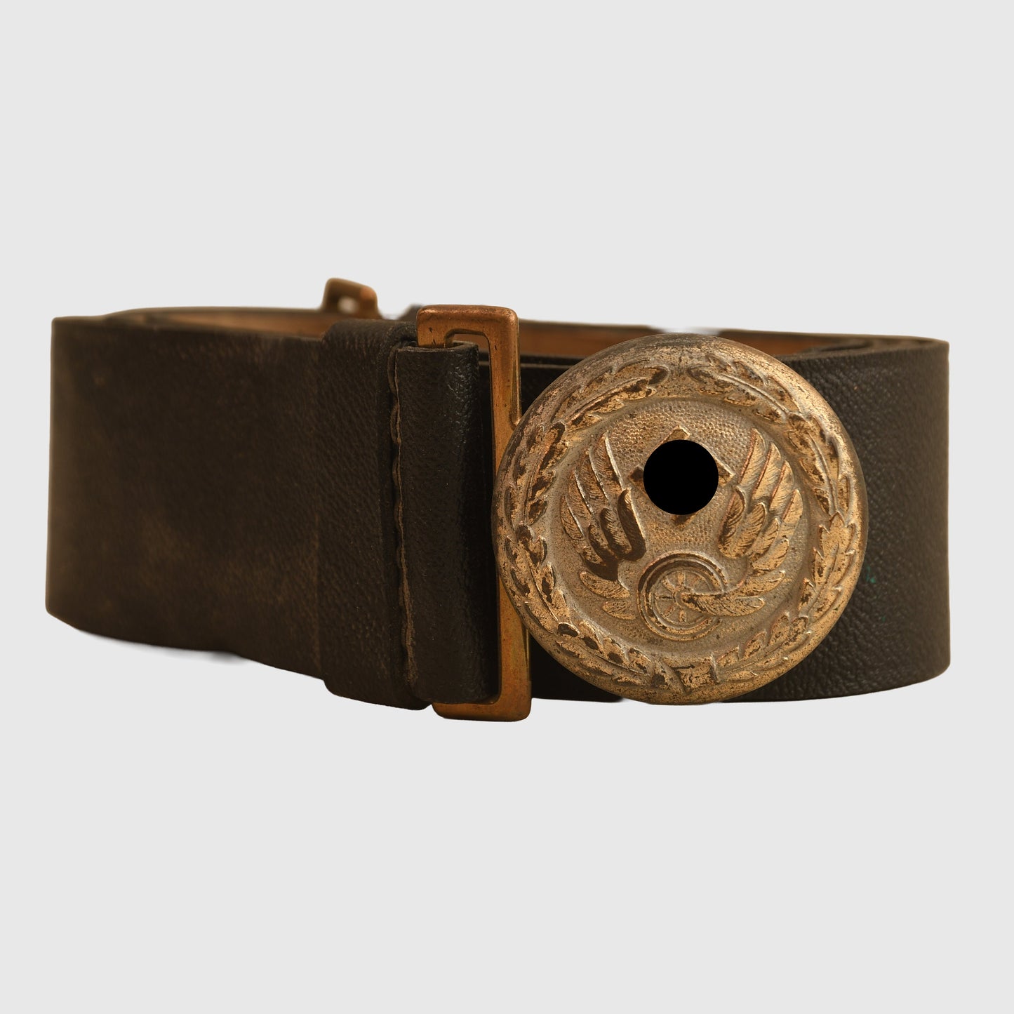 German WWII Bahnschutz Railway Officials Belt and Buckle