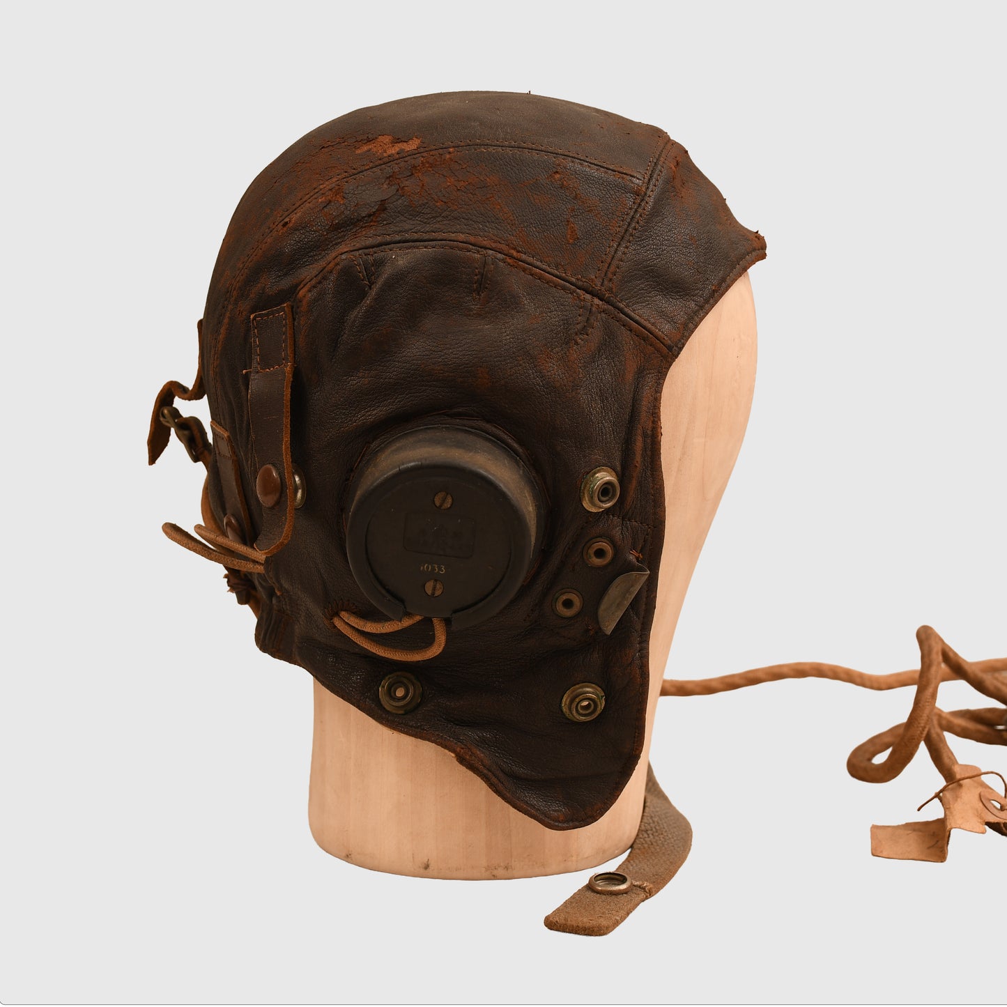 BRITISH WWII RAF C TYPE FLYING HELMET