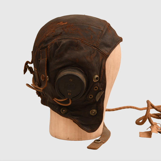 BRITISH WWII RAF C TYPE FLYING HELMET