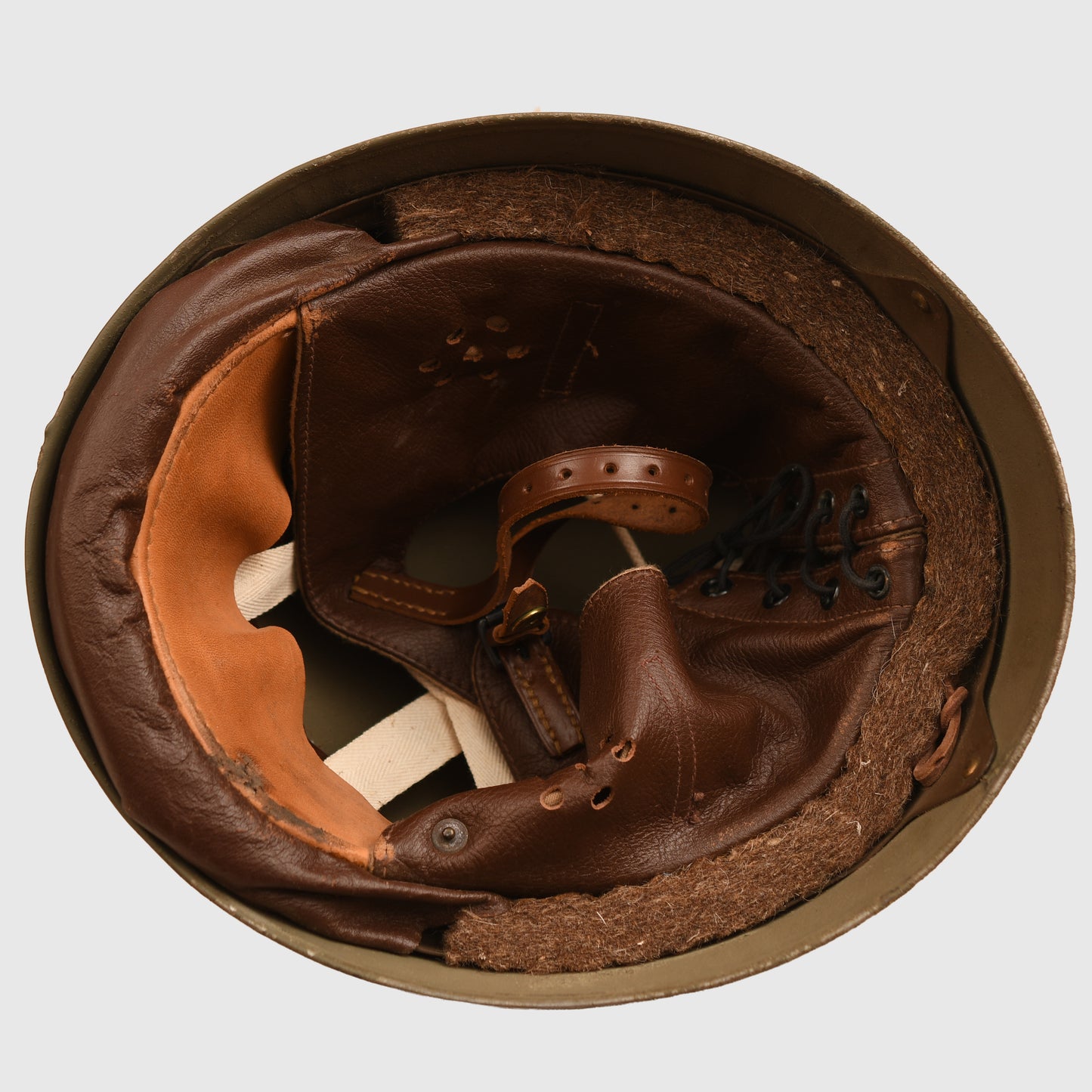 BRITISH WWII DISPATCH RIDERS 1942 DATED MINT CONDITION HELMET