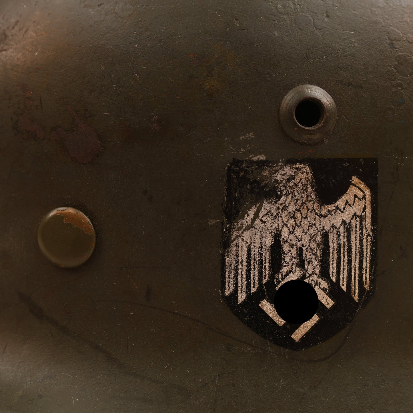 GERMAN WWII ARMY M.35 DOUBLE DECAL COMBAT HELMET