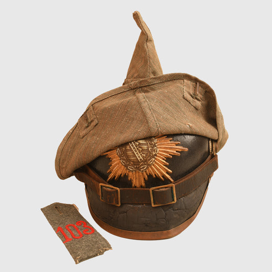 German WWI Saxon Enlisted Ranks Pickelhaube