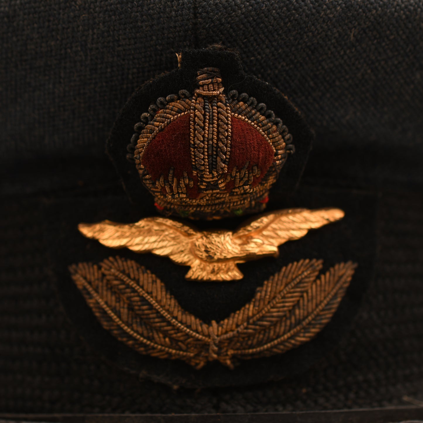 BRITISH WWII RAF OFFICERS VISOR CAP