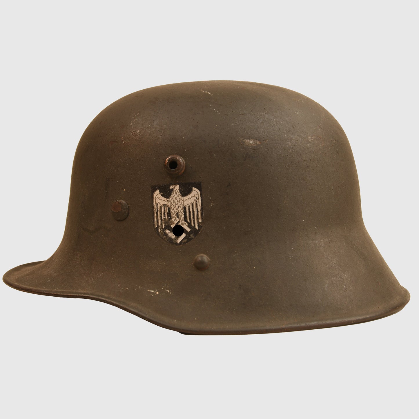 German WWII Austrian M16 Transitional Single Decal Army Combat Helmet