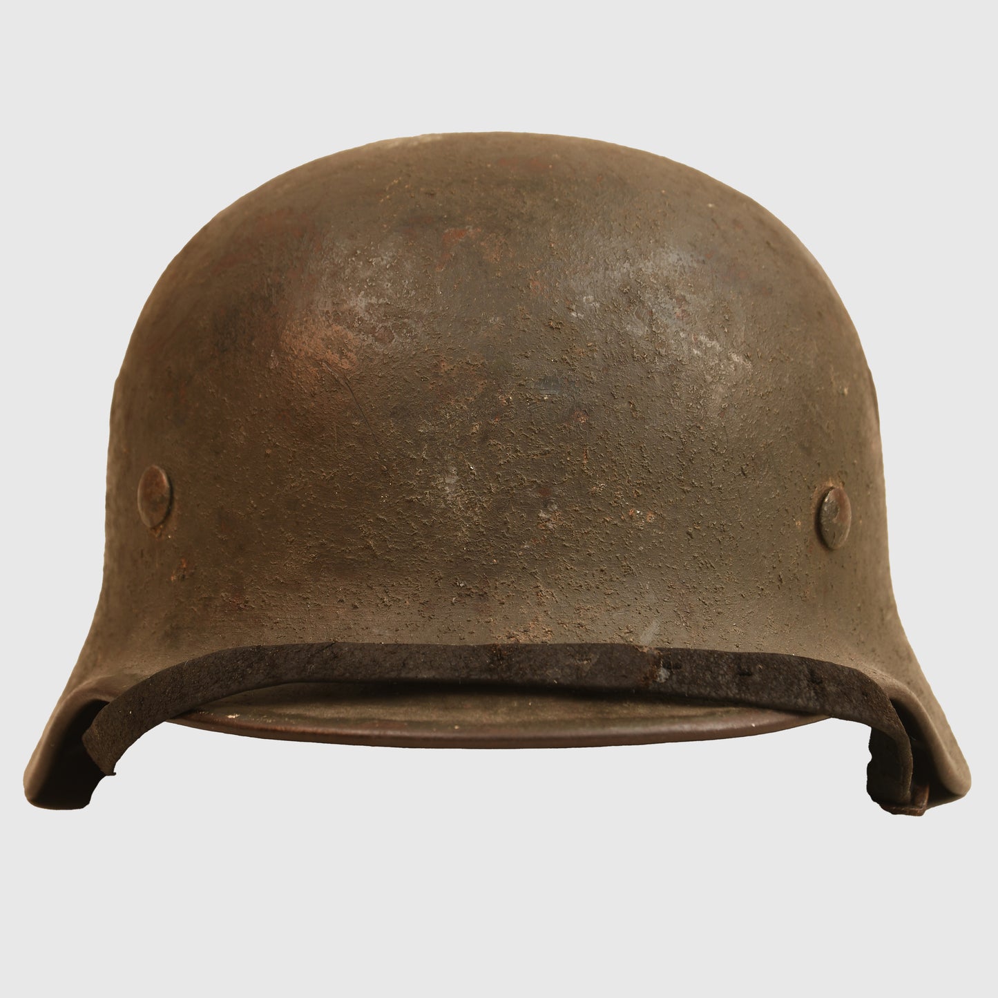German WWII Wood Chip Camouflage Combat Helmet