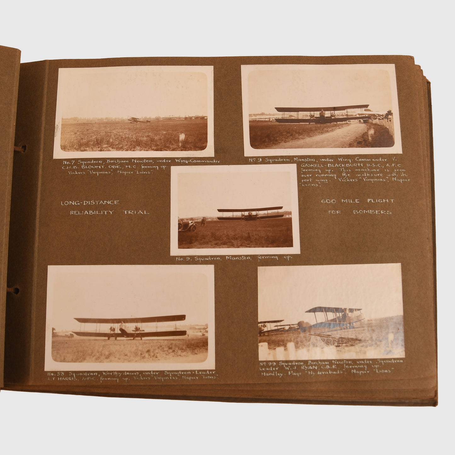 British WWI Early RAF Album and Ephemera Group (1926 & 1928)