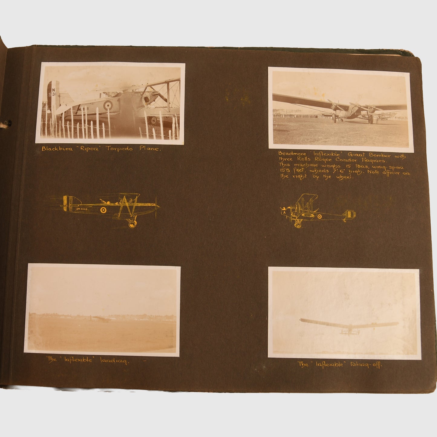 British WWI Early RAF Album and Ephemera Group (1926 & 1928)