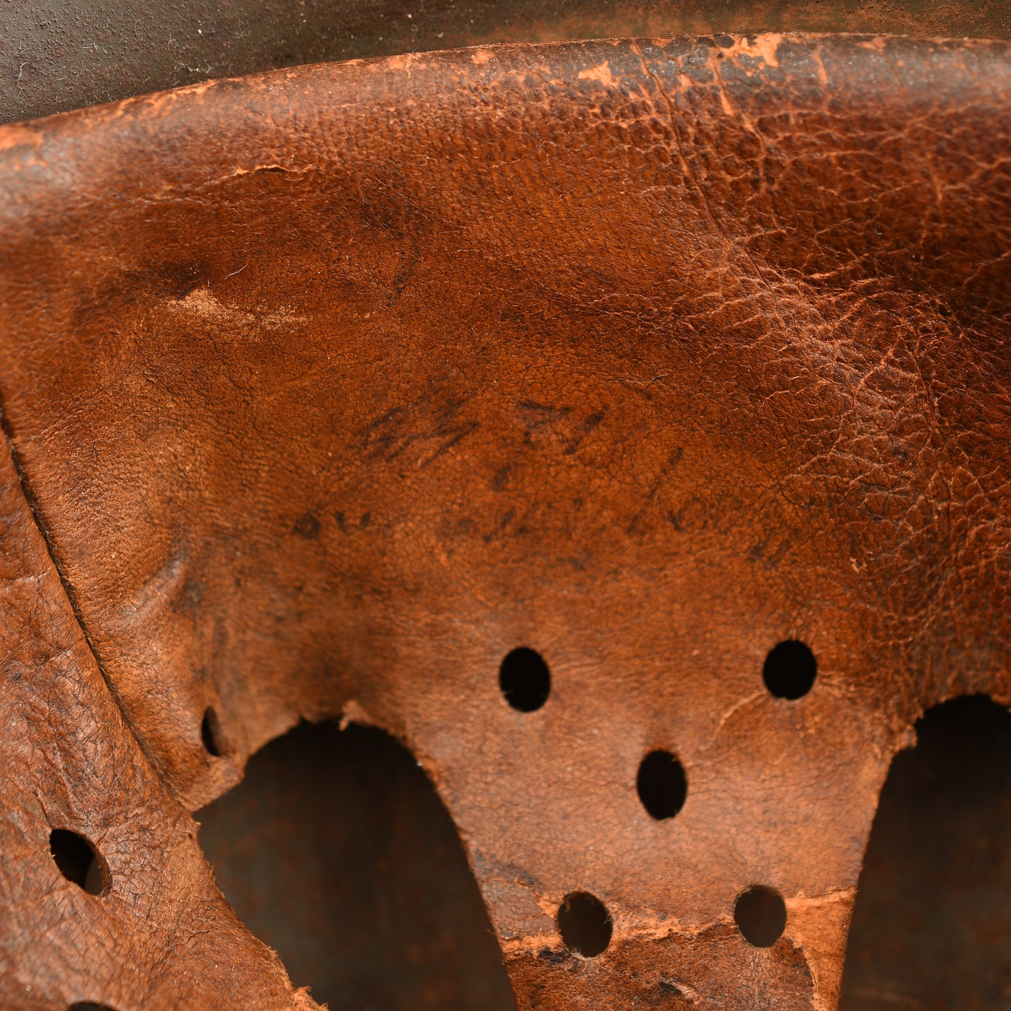 German WWII Wood Chip Camouflage Combat Helmet