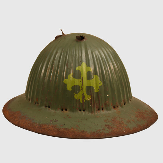 PORTUGUESE SPANISH CIVIL WAR COMBAT HELMET