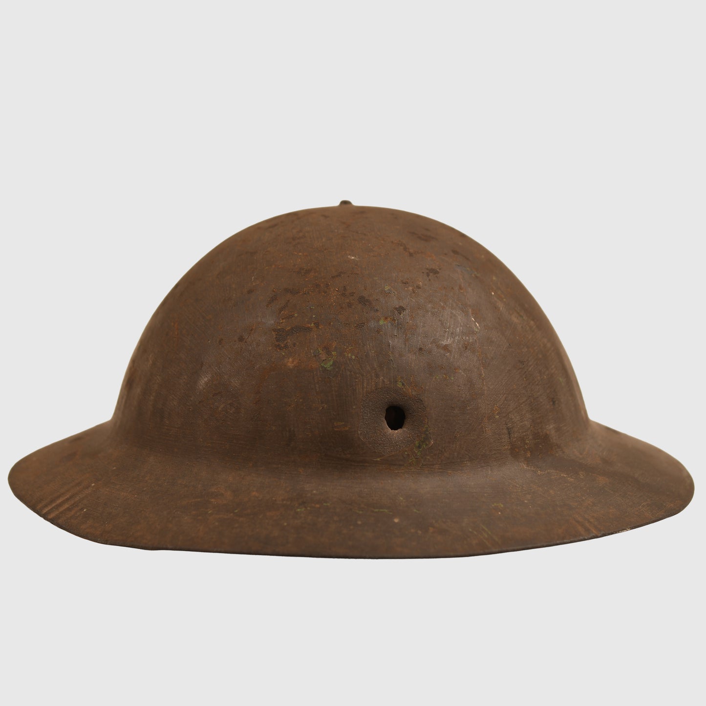 BRITISH WWI LANCASHIRE FUSILIERS BATTLE DAMAGED - POSSIBLE SOMM BATTLEFIELD PICK UP HELMET