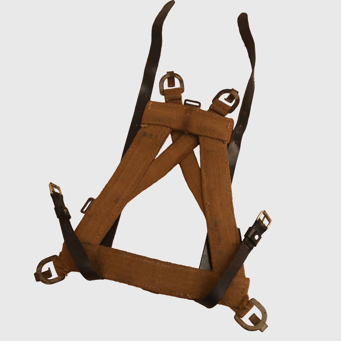 GERMAN WWII WEBBING AND LEATHER A FRAME