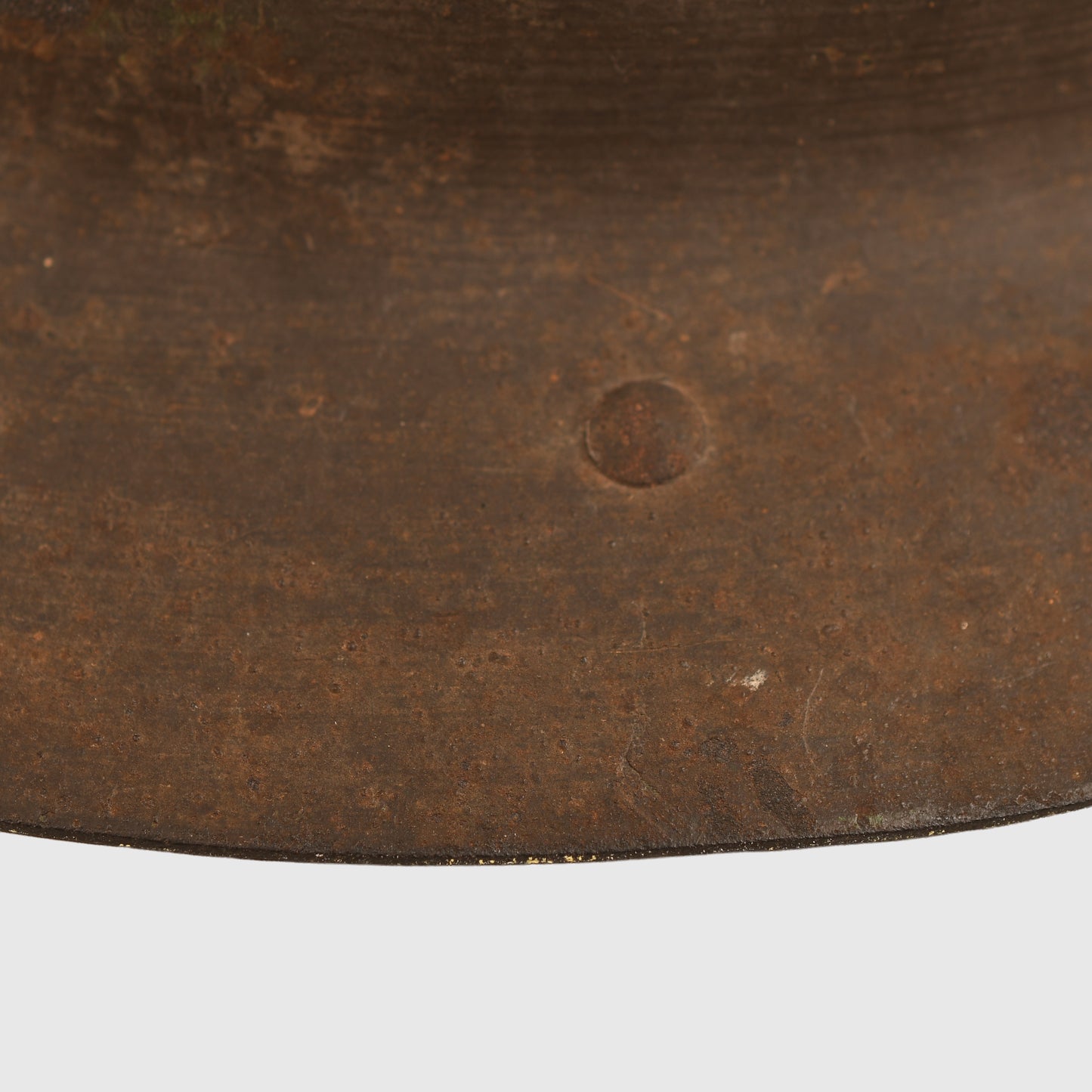 BRITISH WWI LANCASHIRE FUSILIERS BATTLE DAMAGED - POSSIBLE SOMM BATTLEFIELD PICK UP HELMET