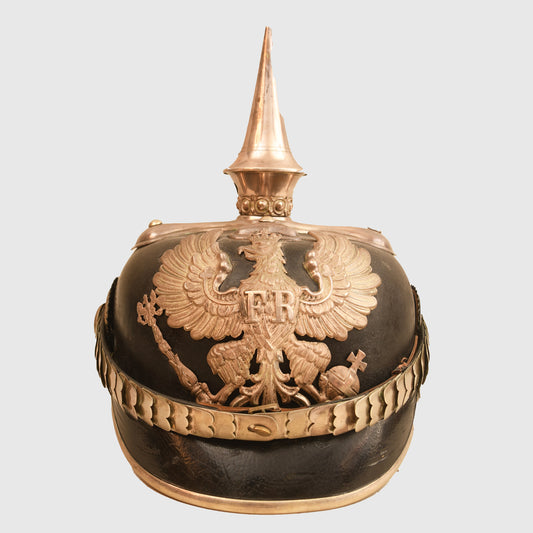 German WWI Prussian Military Official Possibly Veterinary Department Pickelhaube
