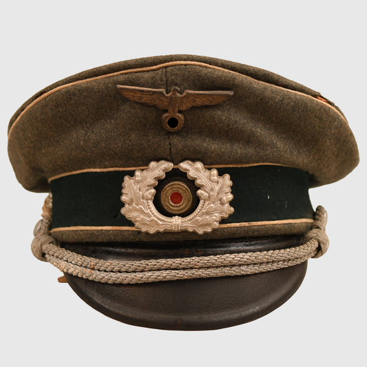 GERMAN WWII ARMY INFANTRY OFFICERS VISOR CAP