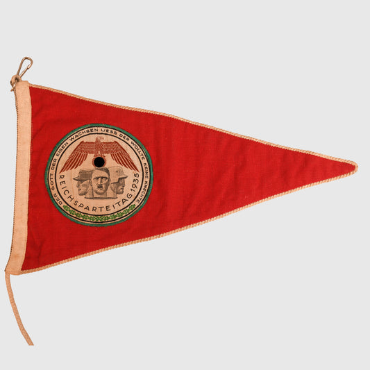 GERMAN WWII REICH PARTY DAY 1935 CAR PENNANT