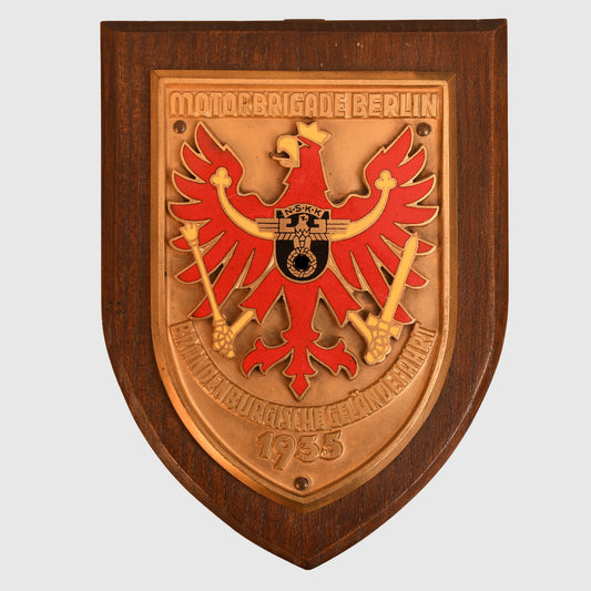 GERMAN WWII MOTOR BRIGADE BERLIN NSKK PLAQUETTE