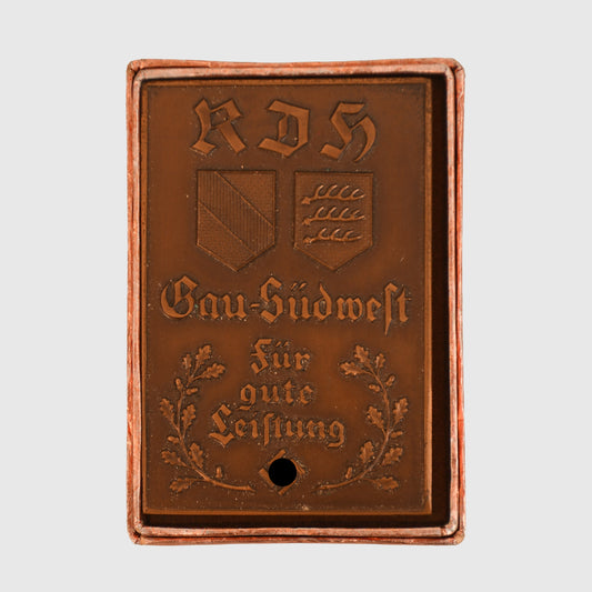 GERMAN WWII REICH ASSOCIATION FOR DOGS PLAQUE