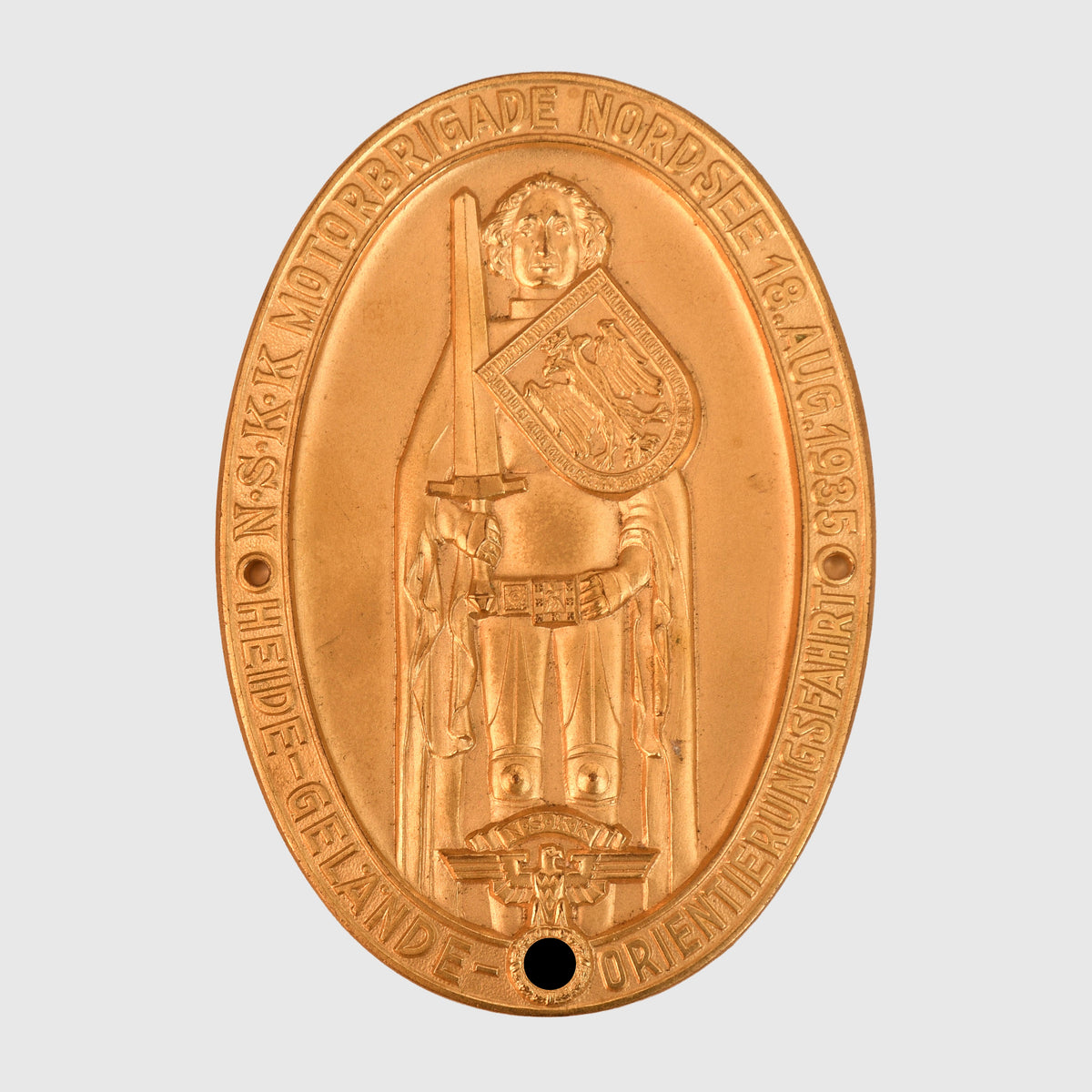 GERMAN WWII NSKK NORDSEE MEETING PLAQUE