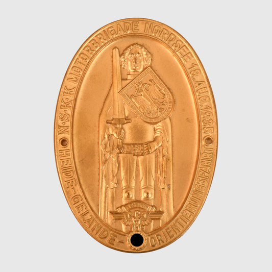 GERMAN WWII NSKK NORDSEE MEETING PLAQUE