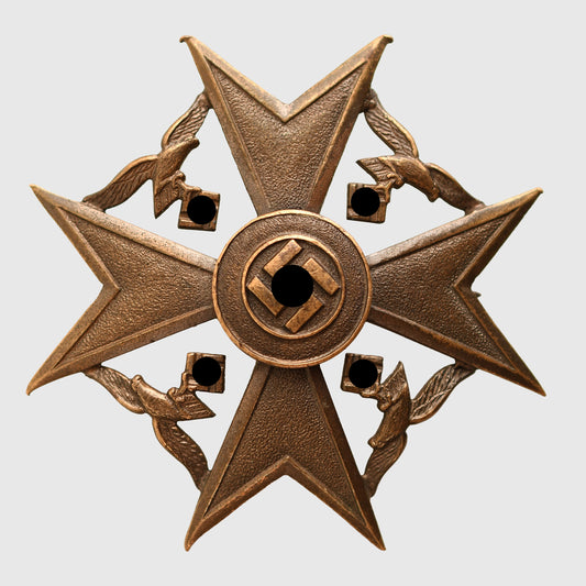 German WWII Spanish Cross in Bronze without Swords