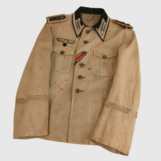 German WWII Army Herringbone Twill Southern Front Tunic