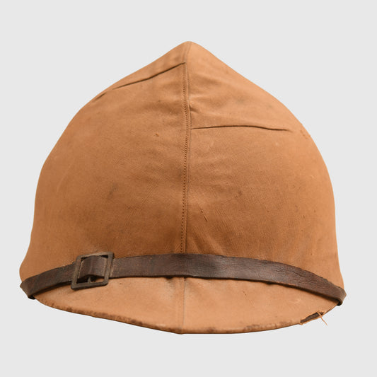 FRENCH WWI ADRIAN INFANTRY ENLISTED MANS HELMET WITH ORIGINAL COVER