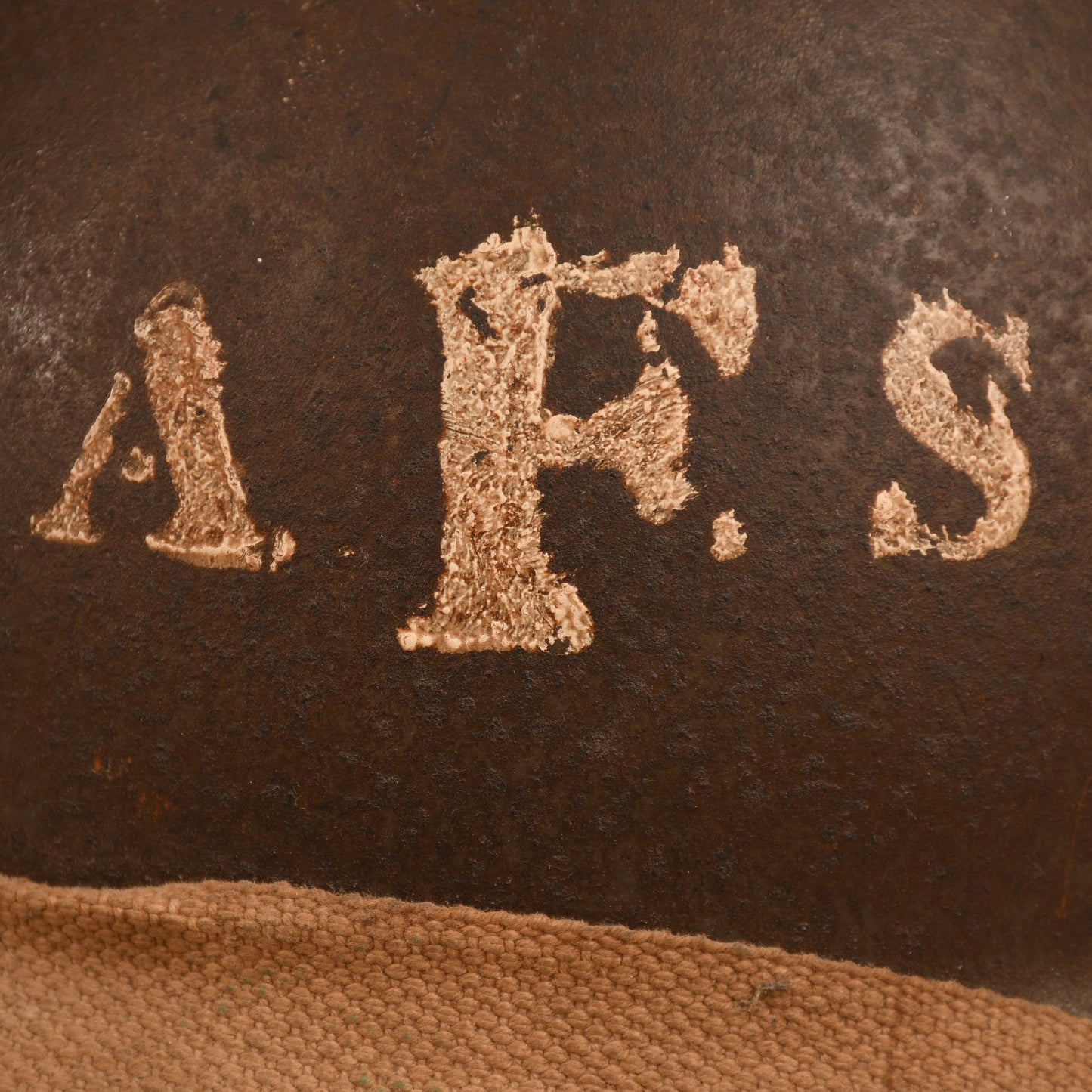 BRITISH WWII AUXILIARY FIRE SERVICE BRODIE HELMET