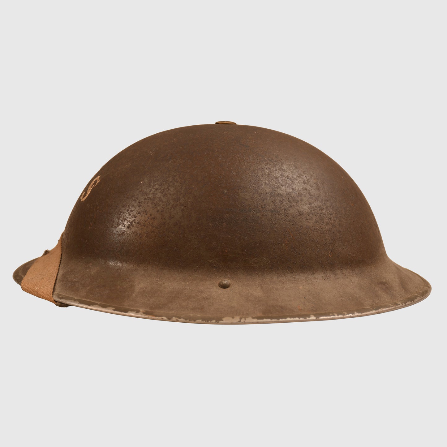 BRITISH WWII AUXILIARY FIRE SERVICE BRODIE HELMET