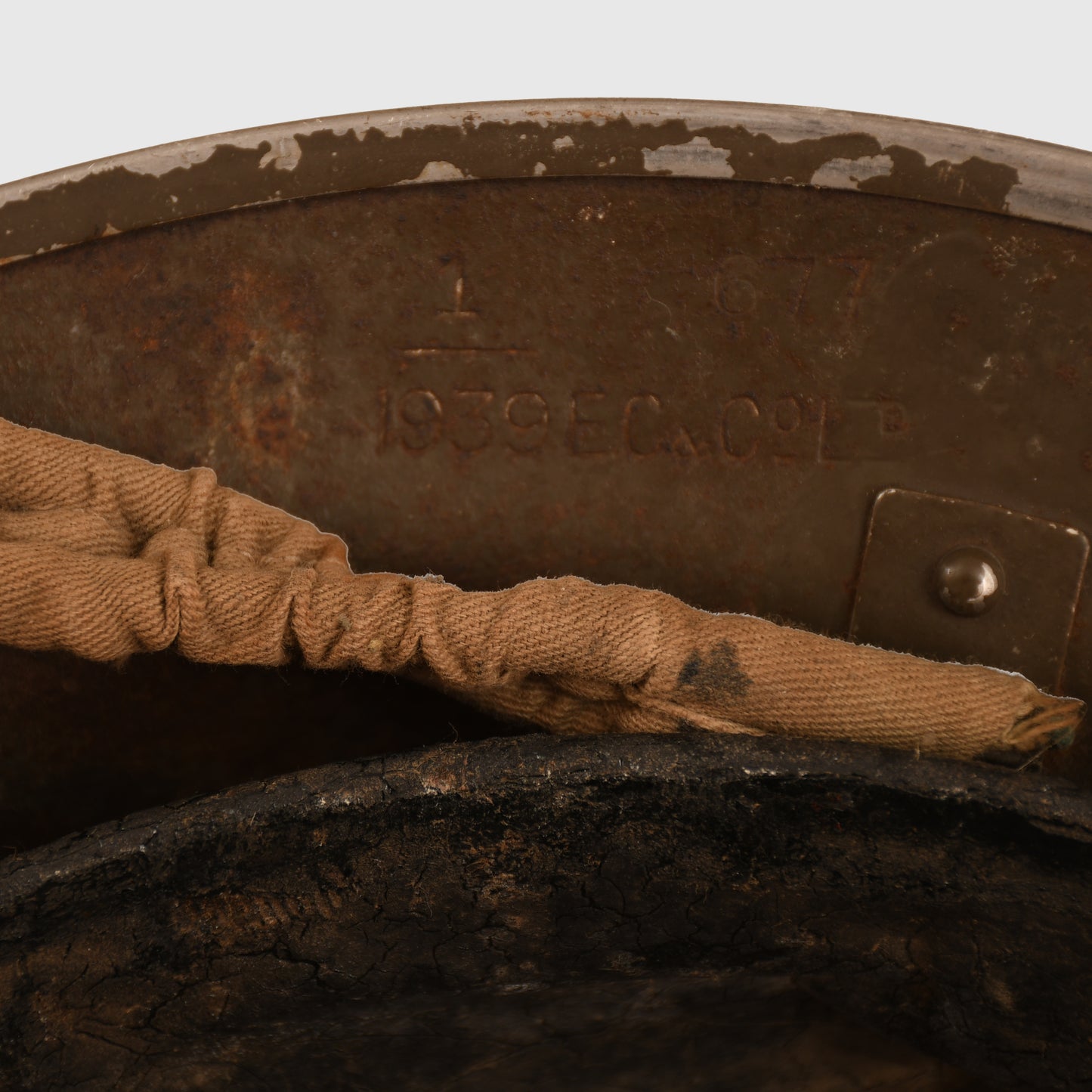 BRITISH WWII AUXILIARY FIRE SERVICE BRODIE HELMET