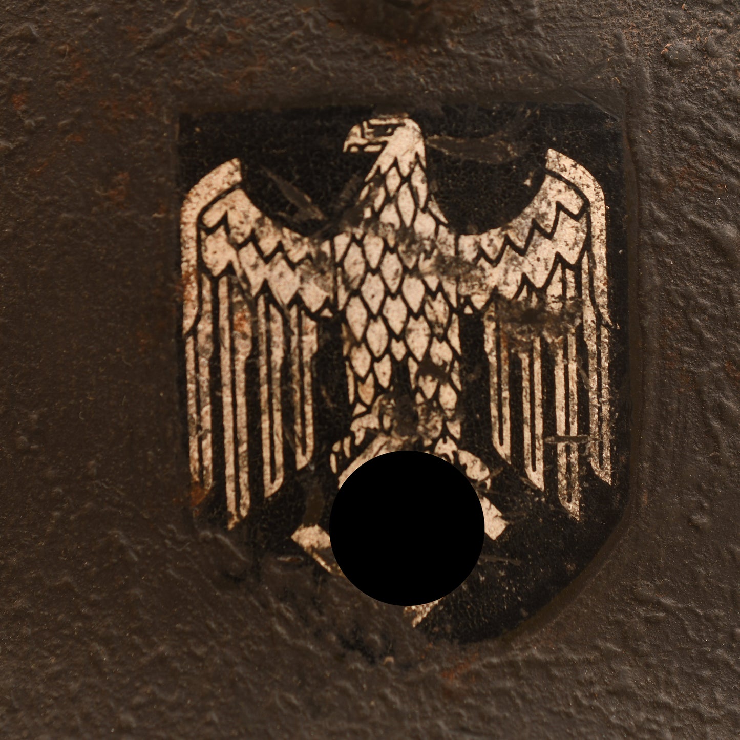 German WWII Army M35 Single Decal Combat Helmet