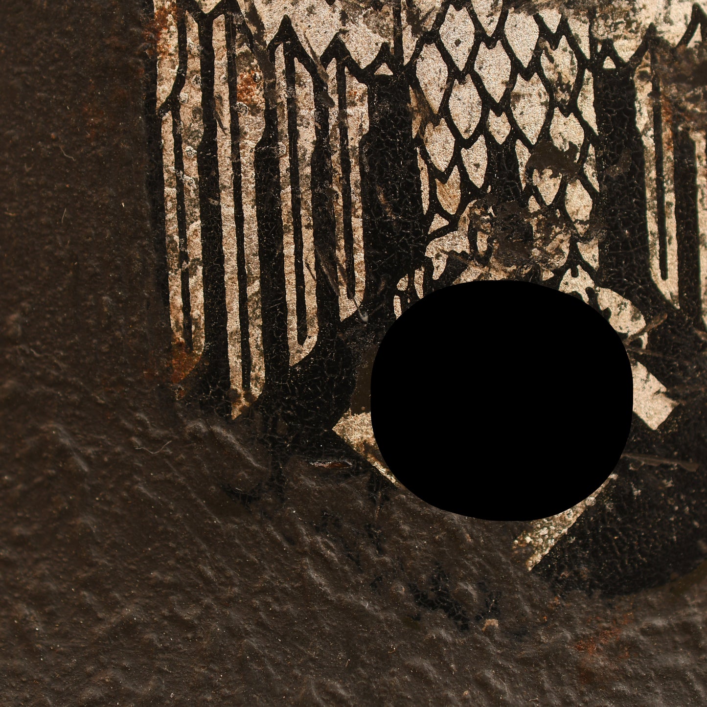 German WWII Army M35 Single Decal Combat Helmet