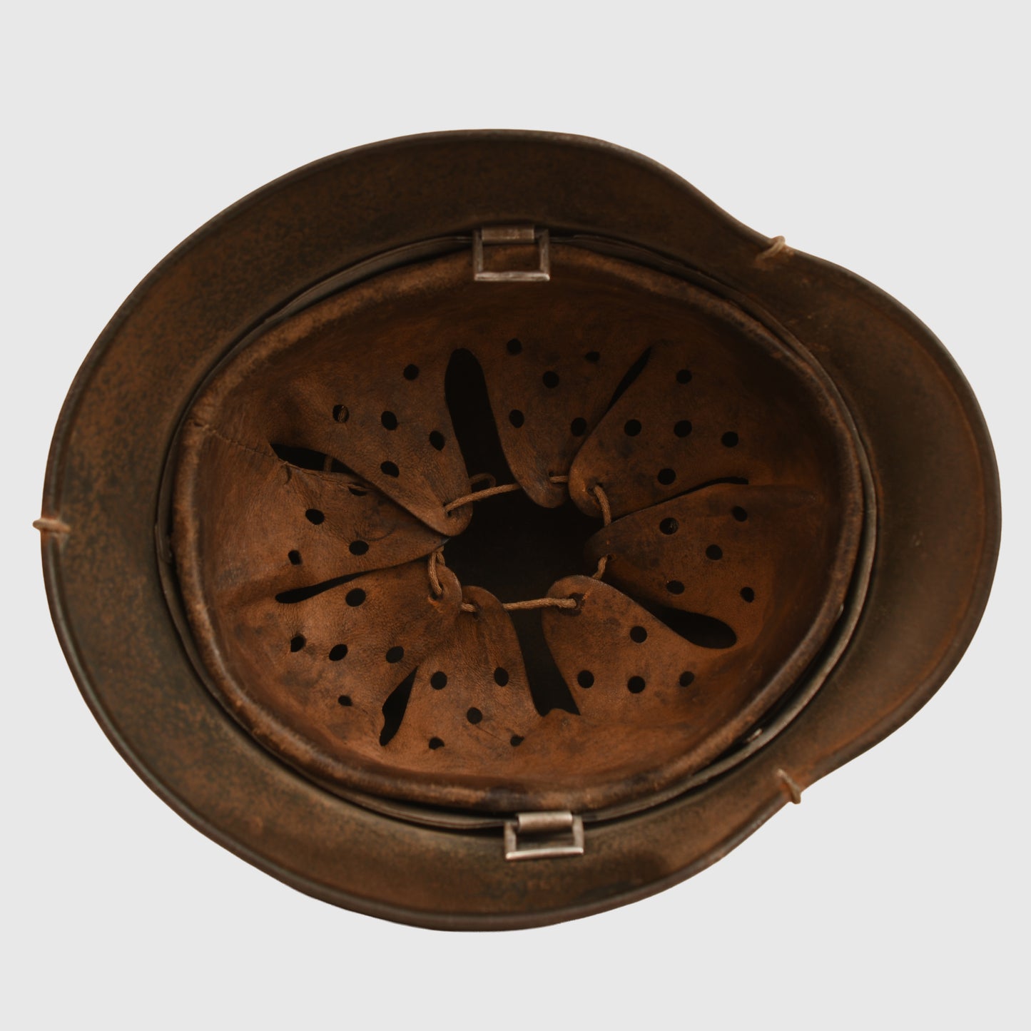 German WWII Army or SS M35 Combat Helmet with Wire Cover