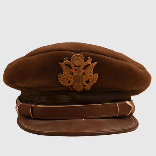 US WWII ARMY AIR FORCE OFFICERS VISOR CAP