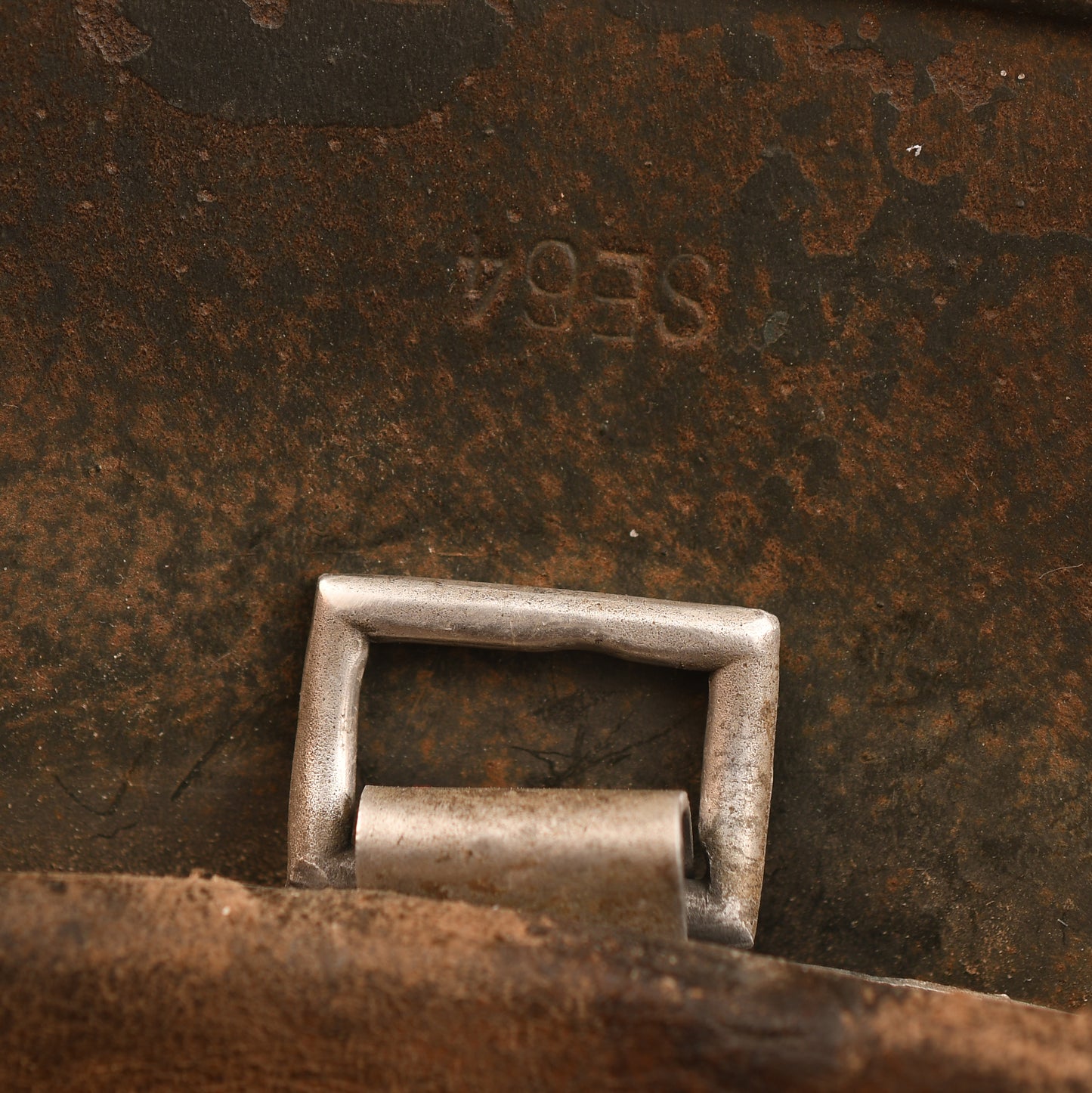 German WWII Army or SS M35 Combat Helmet with Wire Cover