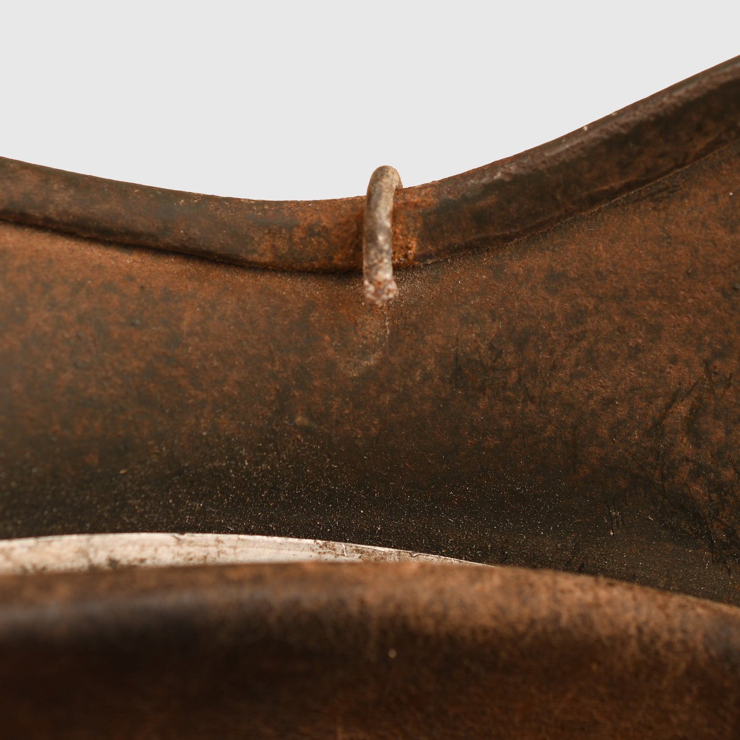 German WWII Army or SS M35 Combat Helmet with Wire Cover