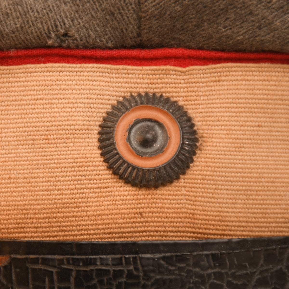 GERMAN WWI ARMY NCO VISOR CAP WITH CAMOUFLAGE CENTRE BAND
