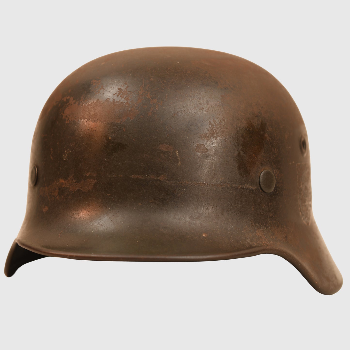 German WWII M35 Single Decal Combat Helmet