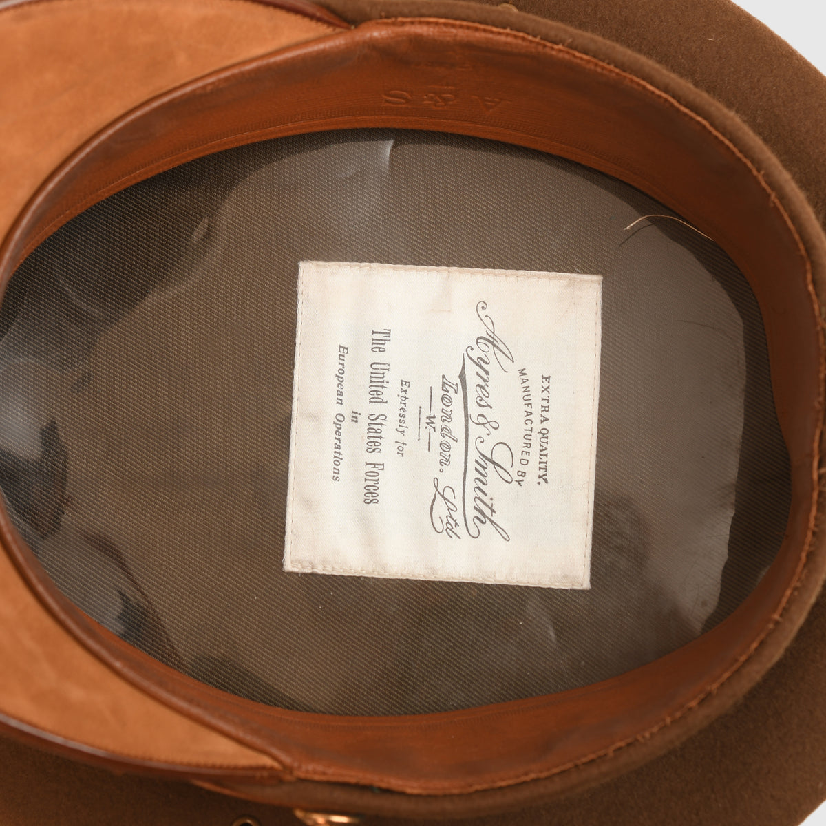 US WWII ARMY AIR FORCE OFFICERS VISOR CAP