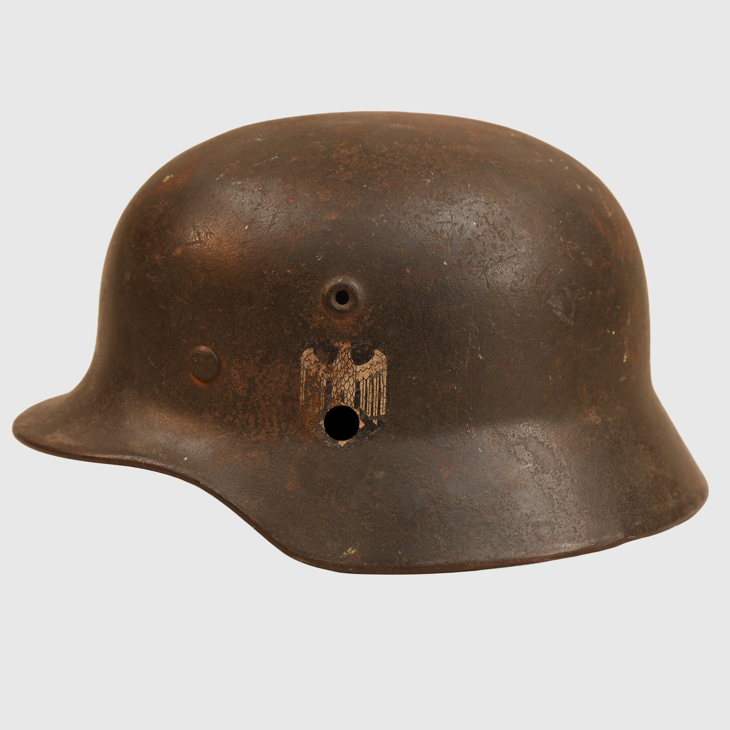 German WWII Army Single Decal Combat Helmet